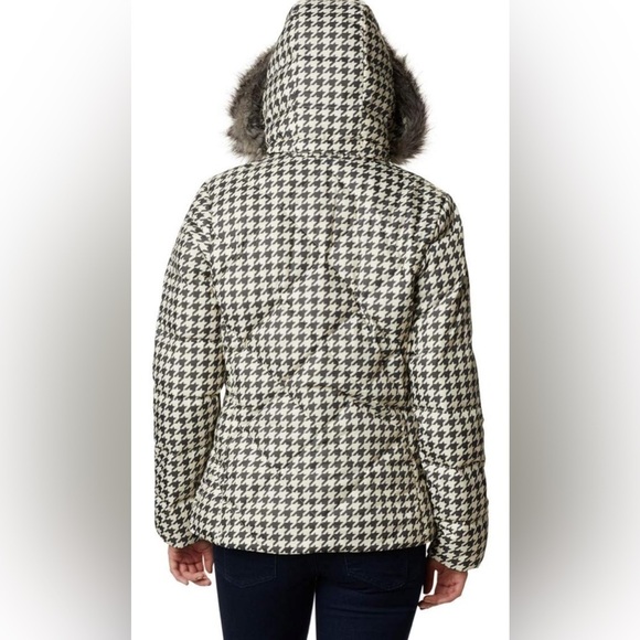NEW! Columbia Houndstooth Icy Heights ii Puffer Down Jacket SZ S - Picture 4 of 15